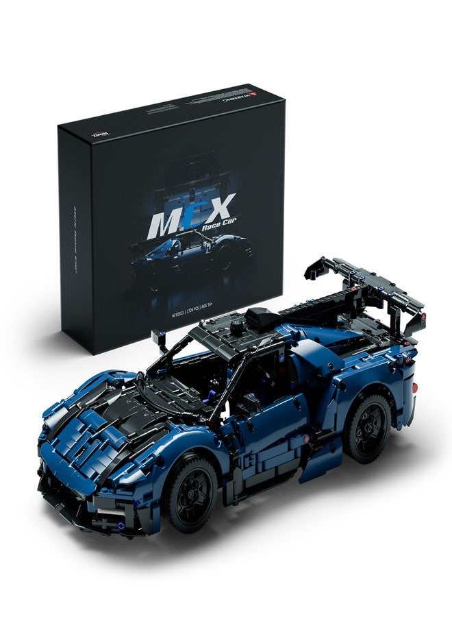 Nifeliz MCX Race Car Building Set for Adults, Collectible 1/12 Scale Sports Car Model Toy, Ideal Gift for Race Lovers (1,726 PCS, NF10321) - Image 1